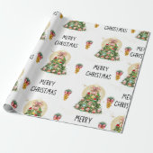 Kerst Cupcake Tree Cadeaupapier (Uitgerold)