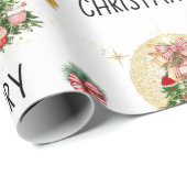 Kerst Cupcake Tree Cadeaupapier (Rol Hoek)