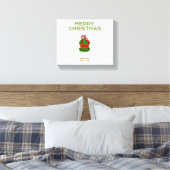 Kerst Cupcake verpakt Canvas Afdruk (Insitu (Slaapkamer))