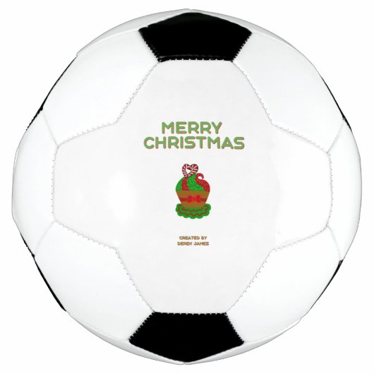 Kerst Cupcake Voetbal (Voorkant)