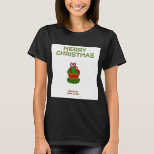 Kerst Cupcake Vrouwen Zwart Basic T Shirt