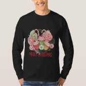 Kerst Cupcakes en Snoep Prettig Kerstfeest T-shirt (Voorkant)
