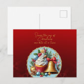 Kerst Cupcakes Proef de Vreugde Briefkaart (Voorkant / Achterkant)