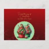 Kerst Cupcakes Proef de vreugde Briefkaart (Voorkant)