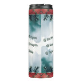 Kerst Custom nicht en neef namen grote tante Thermosbeker (Achterkant)