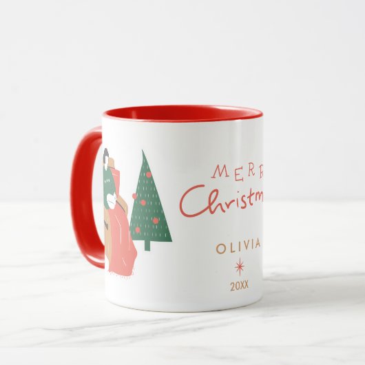 Kerst Cute Mok (Voorkant links)