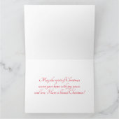 Kerst Cute Poodle Kaart (Binnen)