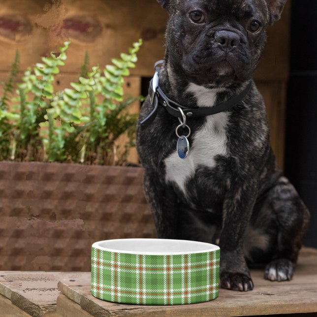 Kerst Cute Rustieke Vakantie Boerderij Plaid Voerbakje (Creator heeft geüpload)