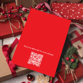Kerst Cute Vakantiefeest Krant QR Code Kaart