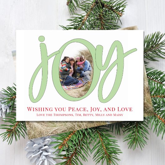 Kerst Cute Vreugde Typografie Eenvoudig Whimsical Feestdagenkaart