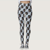 Kerst Dachshund Art Leggings (Voorkant)