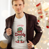Kerst Daddy Elf aangepast mannen T-shirt