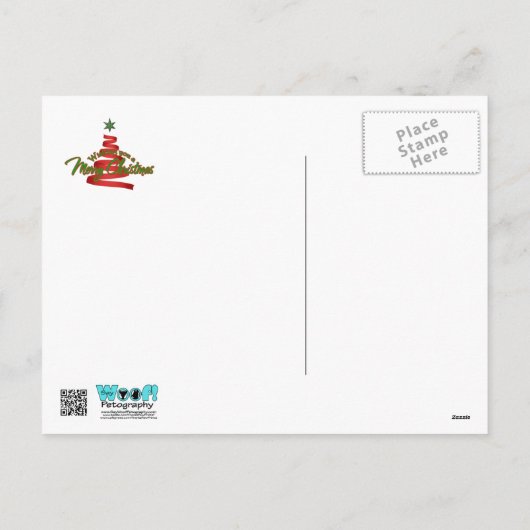 Kerst - Daisy - Goldendoodle Feestdagenkaart (Achterkant)