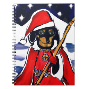 KERST DAKSHOND NOTITIEBOEK