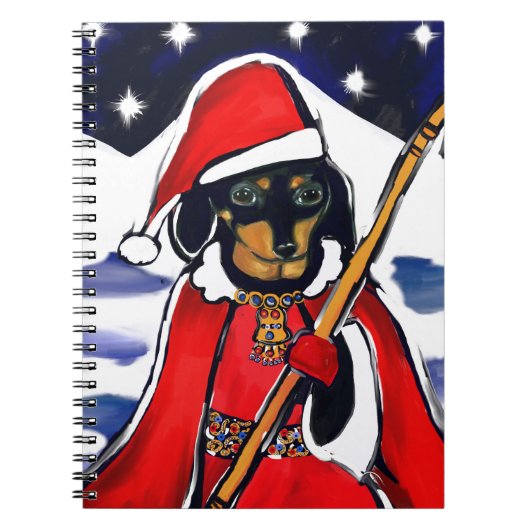 KERST DAKSHOND NOTITIEBOEK (Voorkant)