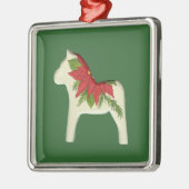 Kerst Dala Paard Ornament (Links)