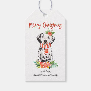 Kerst Dalmatie Hondenvakantie Cadeau Labels Cadeaulabel
