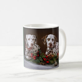 Kerst Dalmatiërs Koffiemok