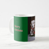 Kerst Dalmatiërs Koffiemok (Voorkant links)