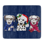 Kerst Dalmatiërs Snijplank (Voorkant)