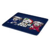 Kerst Dalmatiërs Snijplank (Hoek)