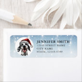 Kerst Dalmatische Hond Retouradreslabels Etiket (Insitu)