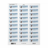 Kerst Dalmatische Hond Retouradreslabels Etiket (Full Sheet)