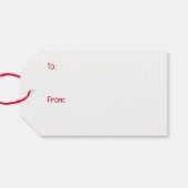 Kerst Dalmatische Honden Cadeaulabel (Achterkant Horizontaal)