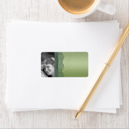 Kerst Damask Adresetiketten - of Dank u Etiket