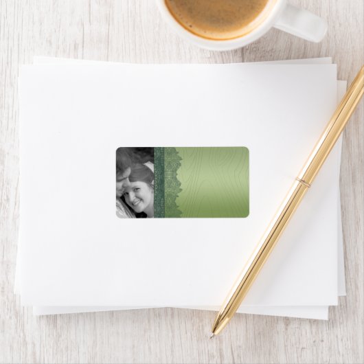 Kerst Damask Adresetiketten - of Dank u Etiket (Insitu)