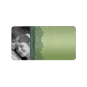 Kerst Damask Adresetiketten - of Dank u Etiket (Voorkant)