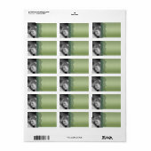 Kerst Damask Adresetiketten - of Dank u Etiket (Full Sheet)