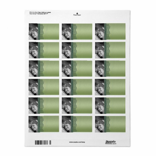 Kerst Damask Adresetiketten - of Dank u Etiket (Full Sheet)