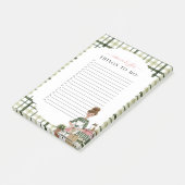 Kerst Dame met Kat Persoonlijke Takenlijst Post-it® Notes (Schuin)