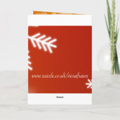 Kerst Dank je - snoepstok, kaarsen, hulst Feestdagen Kaart (Achterkant)