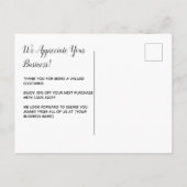 Kerst Dank U Logo Zakelijk Briefkaart (Achterkant)