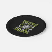 Kerst Dart Lelijke Kerst Shirt Papieren Bordje (Gekanteld)