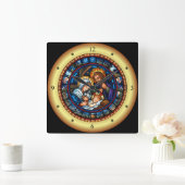 Kerst ~ De Heilige Familie ~ Nativiteit ~ * ~ Vierkante Klok (Huis)