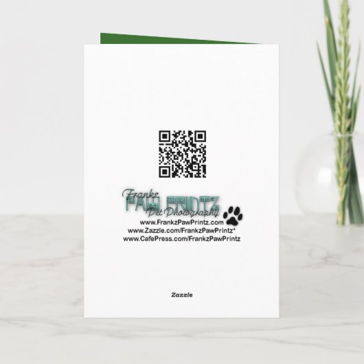 Kerst - Deck de Hallen - Bostons Feestdagen Kaart (Achterkant)