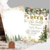 Kerst Deck de Hallen Bruidsdouche Uitnodiging