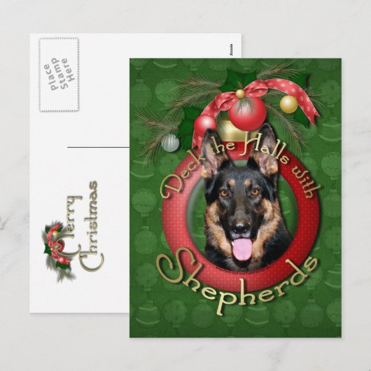 Kerst - Deck de Hallen - Herders - Kuno Feestdagenkaart (Voorkant / Achterkant)