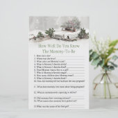 kerst decor auto hoe goed ken je baby show (Staand voorkant)