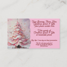 Kerst Decor & Gifts Tree Roze Winkel Verkoop Etsy Visitekaartje