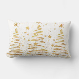 Kerst decor moderne feestelijke Kerstmis goud en w Kussen