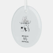 Kerst Decor Nurse Skiing Slope Adventure Gift Glas Ornament (Voorkant links)