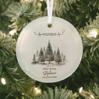 Kerst Decor Outdoor Adventure Nurse Life Gift Glas Ornament