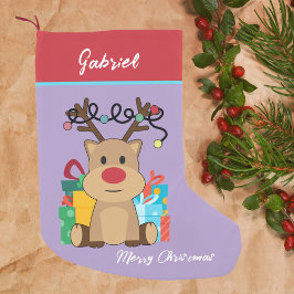 Kerst Decor Schattige Rendier Classic Kleine Kerstsok