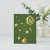 Kerst decoratie briefkaart (Staand voorkant)
