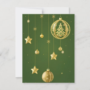 Kerst decoratie briefkaart