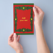 Kerst Decoratie Flyer (Hand)